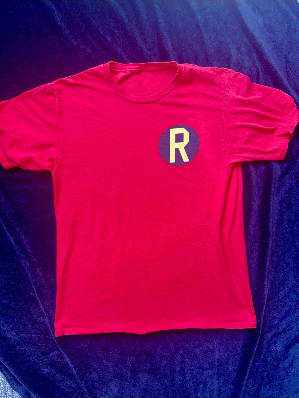 Robin (Batman) Red Tshirt Halloween Costume Men's Small